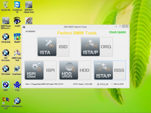 V2015.6 ICOM HDD for BMW ISTA-D 3.49.30 ISTA-P 3.55.4.000 support Win8 system Multi-language