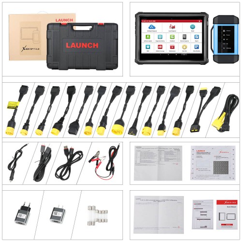 Bluetooth/Wifi LAUNCH X431 V+ Truck Diagnostic Tool with HD III Module Work for Heavy Duty Diesel Truck 24V truck Only