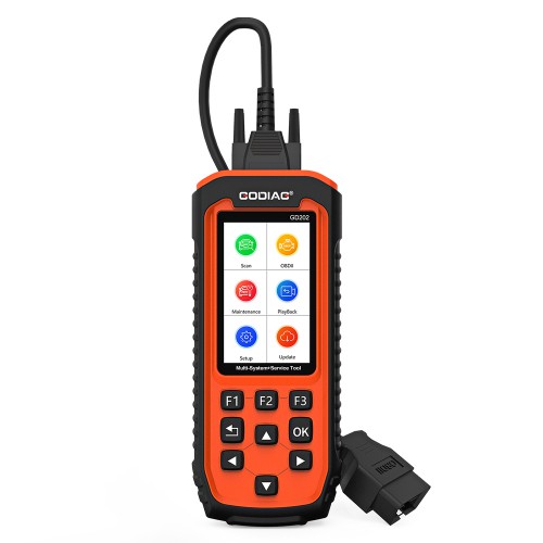  GODIAG GD202 Engine ABS SRS Transmission Four System Scan Tool with 11 Special Functions OBDII Scan Function