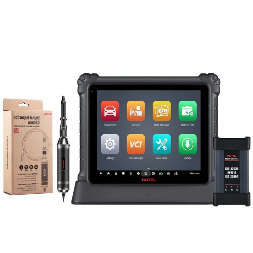 2024 Autel MaxiCOM Ultra Lite Automotive Diagnostic Tablet Support Topology Mapping and Guided Functions Active Test 40+ Service