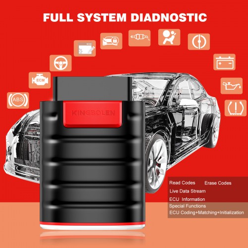 2024 Newest KINGBOLEN EDIAG Full System OBD2 Diagnostic Tool with All Brands License Free Update for One Year