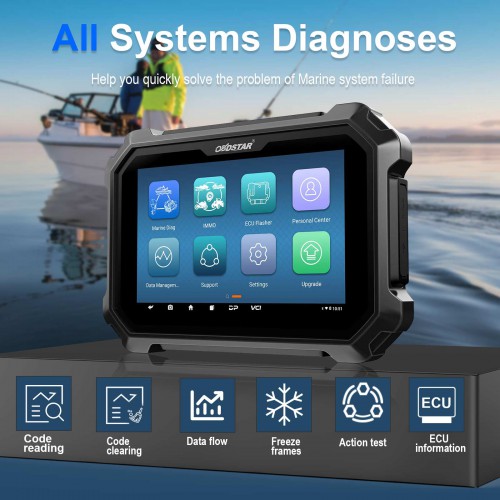 2024 Full Version OBDSTAR D800 Configuration B Diagnostic Scanner For Jet Ski/ Outboard Marine
