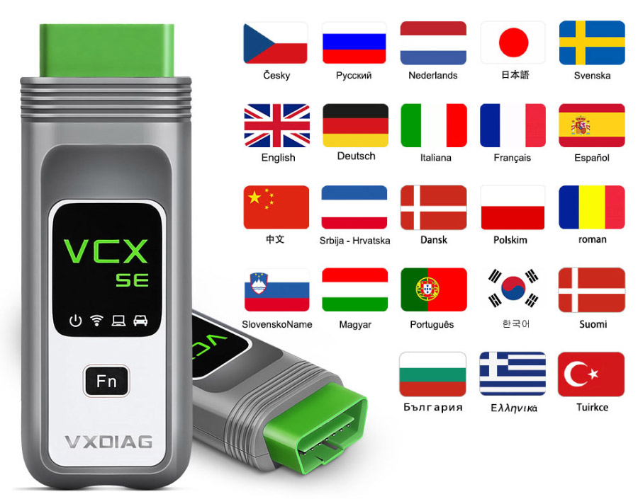VXDIAG VCX SE For Benz Support Language