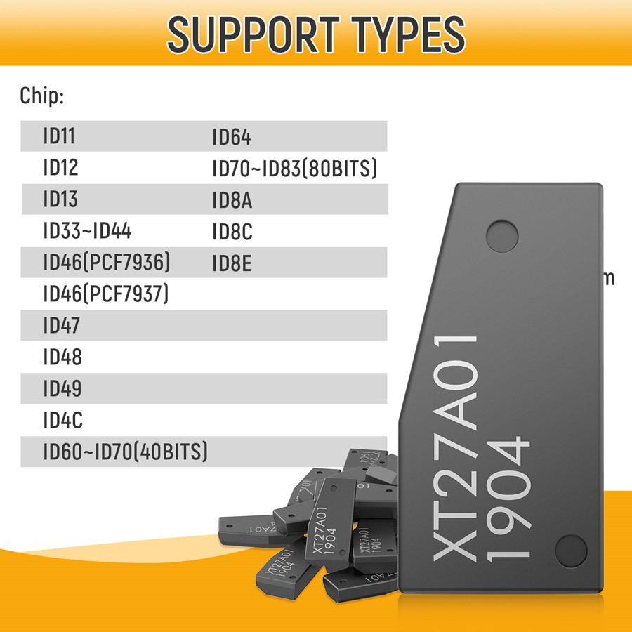 VVDI Super Chip support types