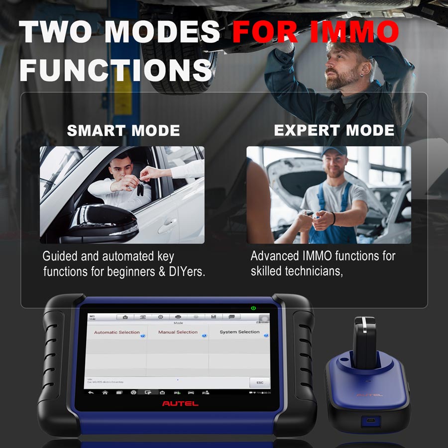Autel MaxiIM IM508S 2 modes for immo functions