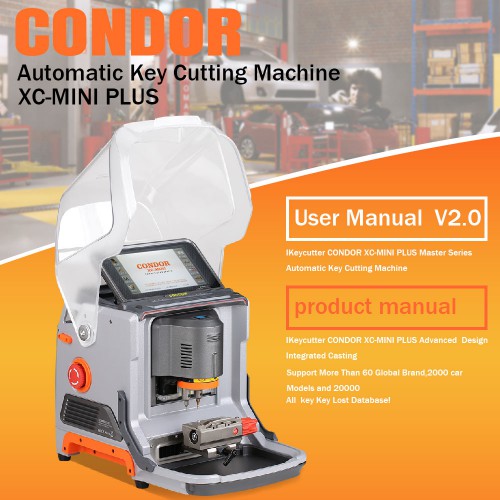   V3.4.4 Original Xhorse Condor XC-Mini Plus (Condor XC-MINI II)  Master Series Automatic Key Cutting Machine