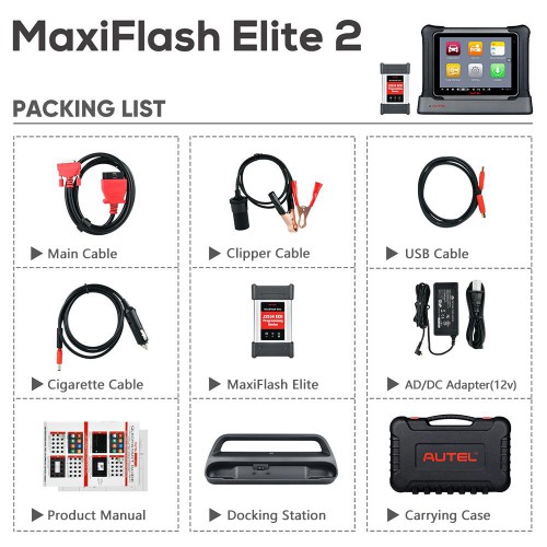 2024 Autel Maxisys Elite II Automotive Diagnostic Tool with J2534 Box Support SCAN VIN and Pre&Post Scan with Free MaxiVideo MV108S