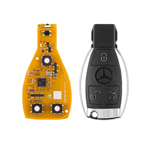 Xhorse Yellow Color VVDI BE Key Pro 315Mhz/433MHz + Benz Key Shell 3 Button Without Logo 5pcs/lot