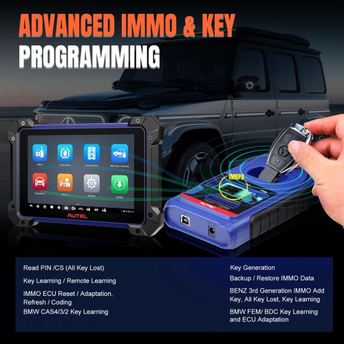 Autel MaxiIM IM608 II (IM608 PRO II) Automotive All-In-One Key Programming Tool Support All Key Lost	