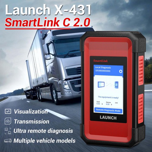 Launch X-431 SmartLink C 2.0 Heavy-duty Truck Module work on PRO5/X431 PRO3/ V+/X431 V+ New HD3 for Commercial Vehicles/ Passenger/ New Energy Cars
