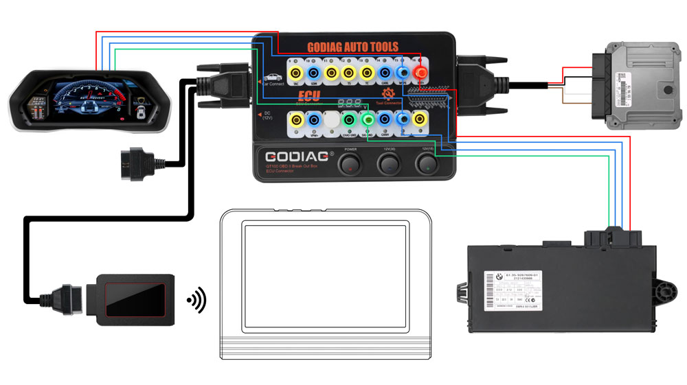 5. Connect multiple ECU control modules at the same time