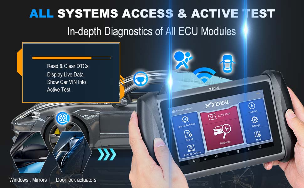 XTOOL InPlus IK618 all system diagnostic functions