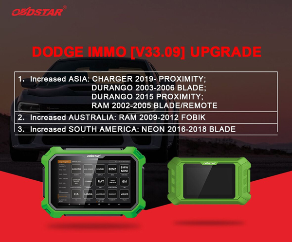 Obdstar Doge IMMO [V33.09] Upgrade