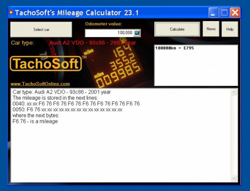 Newest Tachosoft Mileage Calculator V23.1 send by email
