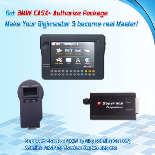 CAS4+ Authorize Package Works with Digimaster 3/CKM100 for BMW