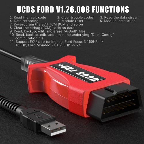 UCDS PRO+ For Ford UCDSYS With UCDS V1.27.001 Full License Software