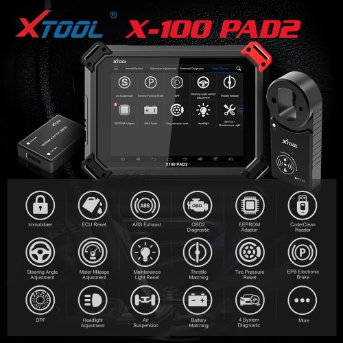 [UK SHIP] Xtool X-100 PAD2 Pro Full Version with VW 4th & 5th IMMO Key Programming