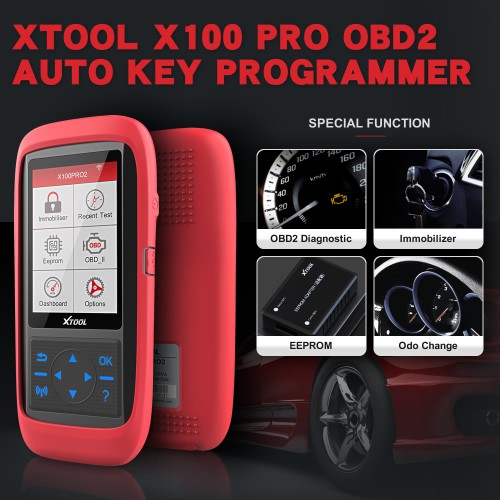 XTOOL X100 Pro2 Auto Key Programmer Immobilizer OBDII Diagnostic Tool Code Scanner with EEPROM