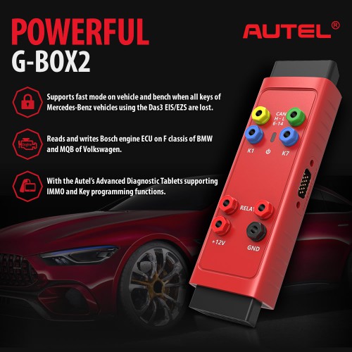  Autel G-BOX2 Tool for Mercedes Benz All Keys Lost G-Box Upgrade Version Works with Autel MaxiIM IM608