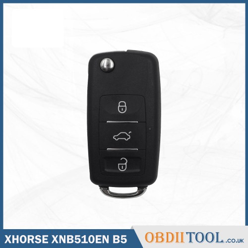 XHORSE XNB510EN Folding Universal Remote Key B5 Style 3 Buttons for VVDI Key Tool, VVDI2(English Version) 10 pcs/lot