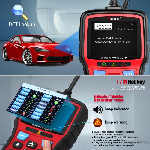 [UK/EU SHIP] Vident iEasy310 OBDII Code Reader and Car Diagnostic Tool