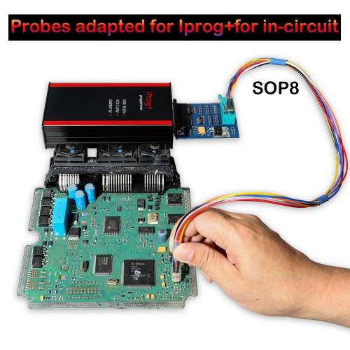 [UK SHIP] V86 Iprog Pro IMMO ECU MCU Dashboard and Airbag Programmer + Probes adapted for IPROG