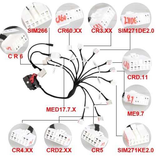 ME9.7 ECU Test Renew Cable for Benz Support Compatible 12 Type Models ECU