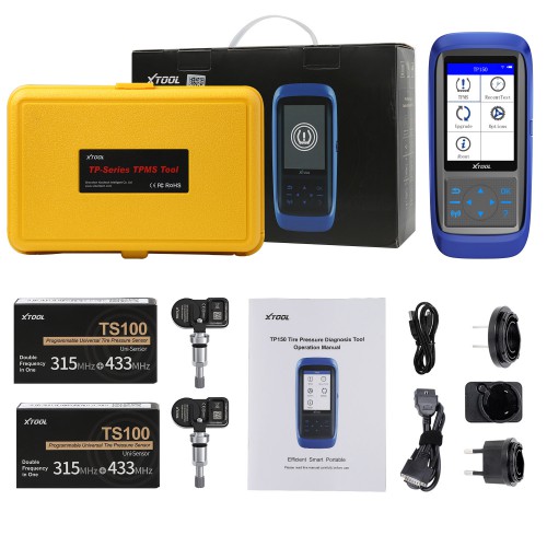 XTOOL TP150 TPMS Tire Pressure Monitoring System OBD2 TPMS Diagnostic Scanner Tool For 315&433 MHZ