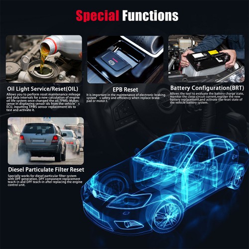 [EU SHIP] VIDENT iAuto708 Full System All Make Scan Tool OBDII Scanner Diagnostic Tool  Supports More than 75 American, Asian and European vehicles