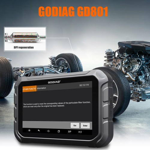 GODIAG GD801 Multi-Language Key Programmer Malaysian Version Support Proto, Perodua