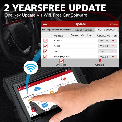 [UK SHIP] Launch X431 V 8inch Lenovo Tablet Wifi/Bluetooth Full System Diagnostic Tool with 1-Year Free Update Online