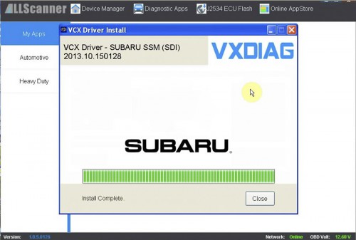 VXDIAG Multi Diagnostic Tool Subaru Software license Include SSM3 2018.10 SSM4 V22.60 FlashWrite 2