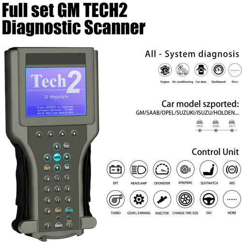 [UK SHIP] Tech2 Diagnostic Scanner for GM/SAAB/OPEL/SUZUKI/ISUZU/Holden with TIS2000 Software Full Package without Carrying Case