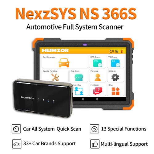 HUMZOR NEXZSYS NS366S Scanner With 13 Special Function US Version USA Plug