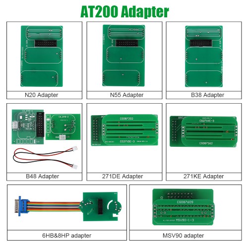  Full Version CG FC200 ECU Programmer with Solder Free Adapters Set 6HP & 8HP MSV90 N55 N20 B48 B58
