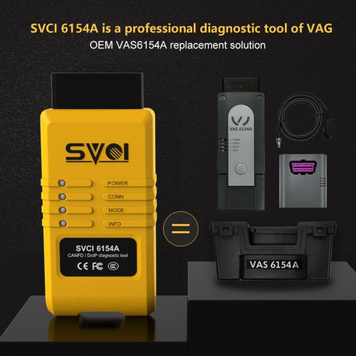 OEM SVCI 6154A VAG Diagnostic Tool Support WLAN and USB With the Latest ODSI Software