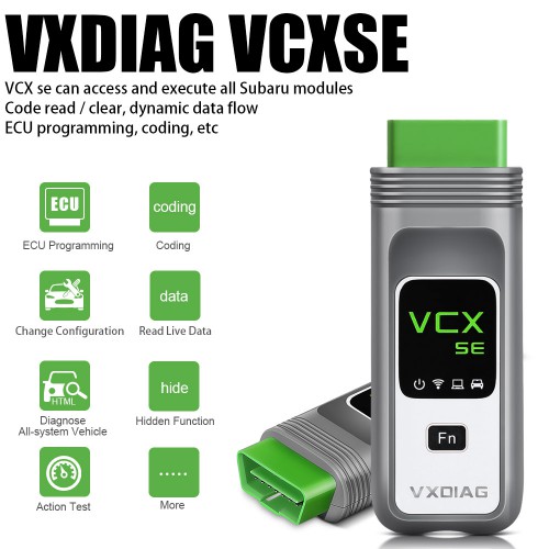 VXDIAG VCX SE for Subaru OBD2 Diagnostic Tool with V2022.1 SSM3 SSM4 Software Offer Free DONET