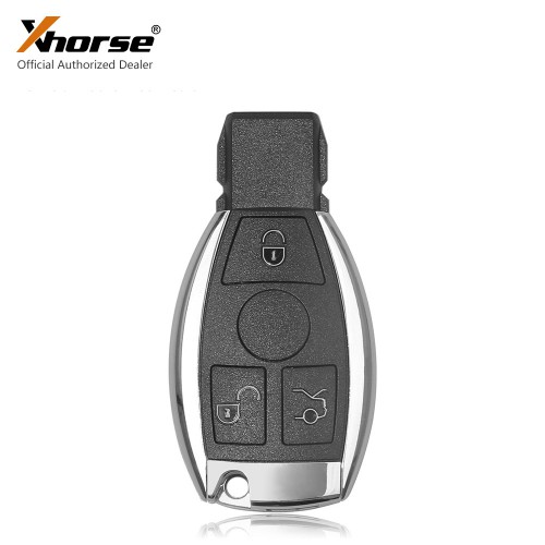Xhorse 3 Button VVDI BE Key Pro XNBZ01EN with MB Smart Key Shell And BENZ Logo Complete Key Package