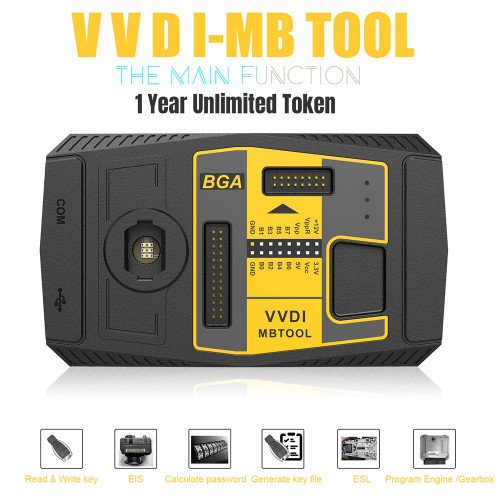 Original V5.1.6 Xhorse VVDI MB BGA TOOL Benz key programmer Free with 1 Year Unlimited tokens