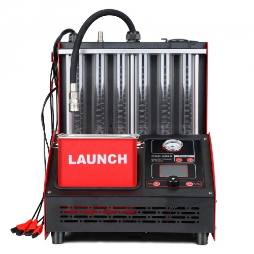 LAUNCH CNC603A Exclusive Ultrasonic Fuel Injector Cleaner Cleaning Machine 4/6 Cylinder Fuel Injector Tester 220V/110V