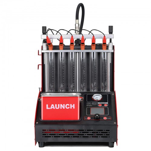 LAUNCH CNC603A Exclusive Ultrasonic Fuel Injector Cleaner Cleaning Machine 4/6 Cylinder Fuel Injector Tester 220V/110V