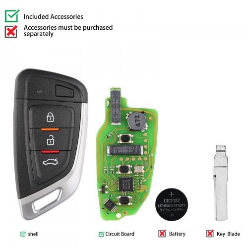 Xhorse XSKF01EN Universal Smart Proximity Key for VVDI Mini Key Tool, VVDI2 5 Pcs/lot