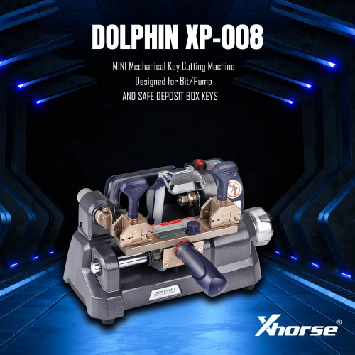 XHORSE DOLPHIN XP-008 MINI Mechanical Key Cutting Machine PN: XP0800 Designed for Bit/Pump Keys