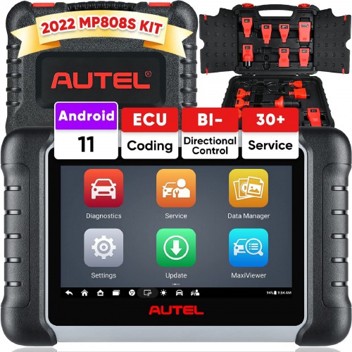Autel MaxiPRO MP808S Scan Tool Support Bidirectional Control, Advanced ECU Coding, Active Test, 30+ Service, All System DiagnosticTool