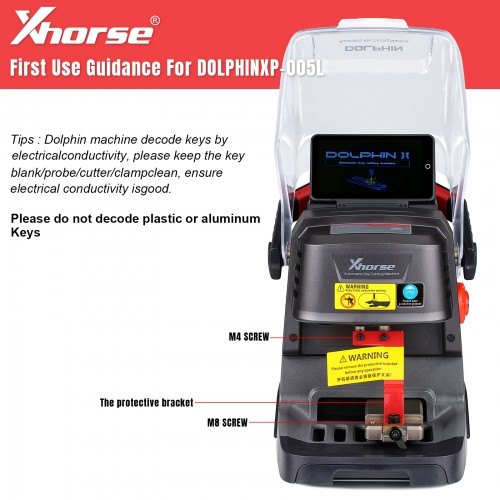 XHORSE DOLPHIN XP-005L DOLPHIN 2 Key Cutting Machine With HD Touch Screen Support All Key Lost For Car keys And Household Door Keys