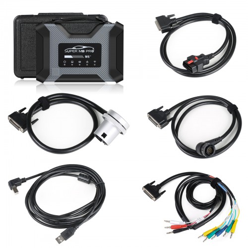 Full Package SUPER MB PRO M6+ Diagnosis Tool + V2024.09 MB Star SD Connect C4 256GB Software SSD