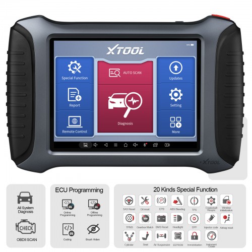 XTOOL A80 Pro H6 Pro Full System Diagnosis Tool with Key Programming/ECU Programming/Special Function Compatible with KC501/KS-1/KC100