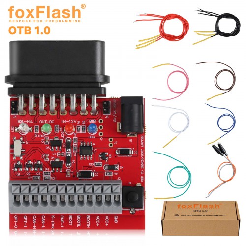 Full Package FoxFlash ECU TCU Clone and Chip Tuning tool with OTB 1.0 Expansion Adapter for ACM & DCM Modules