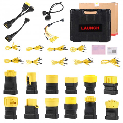 Launch PAD Series with Heavy-duty Truck Authorization & A Complete Set of Truck Lines for Launch X431 Pro5, PAD V and PAD VII