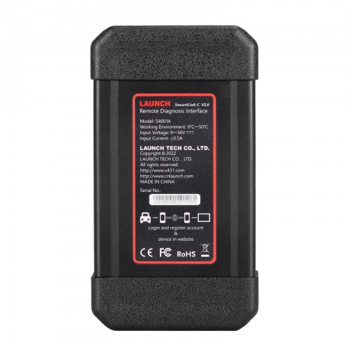 Launch X-431 V+ SmartLink HD 10.1-inch Smart Car Diagnostic Device Based On Android 10 Come with SmartLink C 2.0 Diagnostic Connector